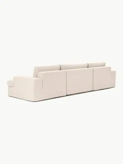 Modulaire bank Russell (4-zits) met poef, met afneembaar hoezen^Westwing Collection Sale