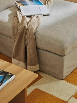 Modulaire bank Russell (4-zits) met poef, met afneembaar hoezen^Westwing Collection Discount