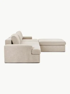 Modulaire bank Russell (4-zits) met poef, met afneembaar hoezen^Westwing Collection Discount