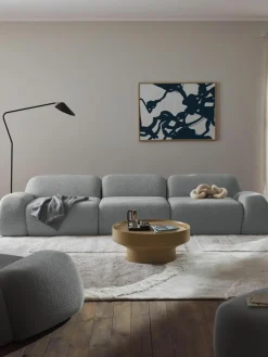Modulaire bank Wolke (4-zits) van bouclé^Westwing Collection New