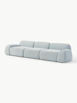 Modulaire bank Wolke (4-zits) van bouclé^Westwing Collection New