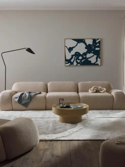 Modulaire bank Wolke (4-zits) van bouclé^Westwing Collection New