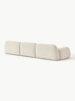 Modulaire bank Wolke (4-zits) van bouclé^Westwing Collection Hot
