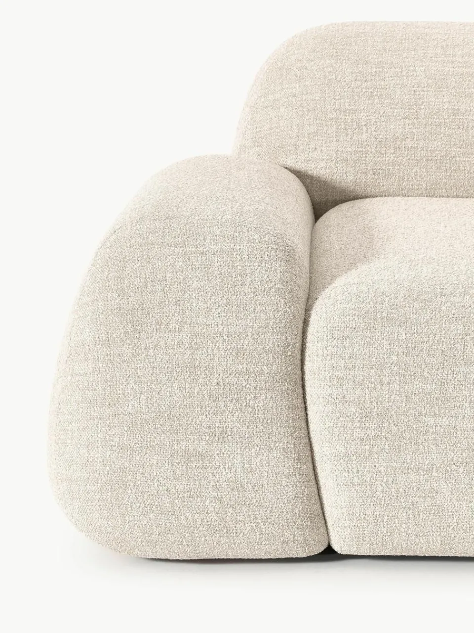 Modulaire bank Wolke (4-zits) van bouclé^Westwing Collection Hot