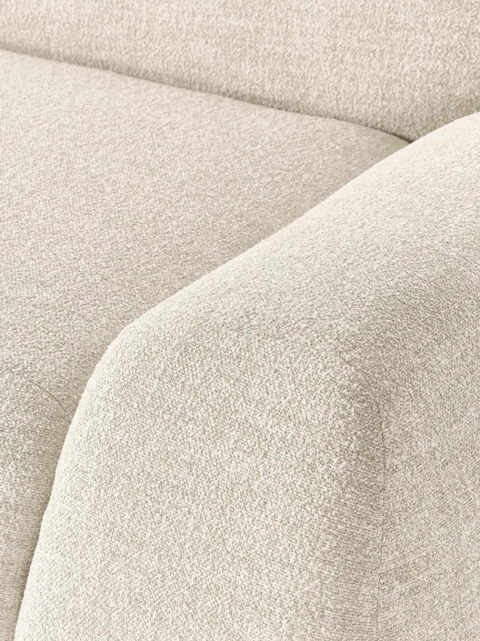Modulaire bank Wolke (4-zits) van bouclé^Westwing Collection Hot