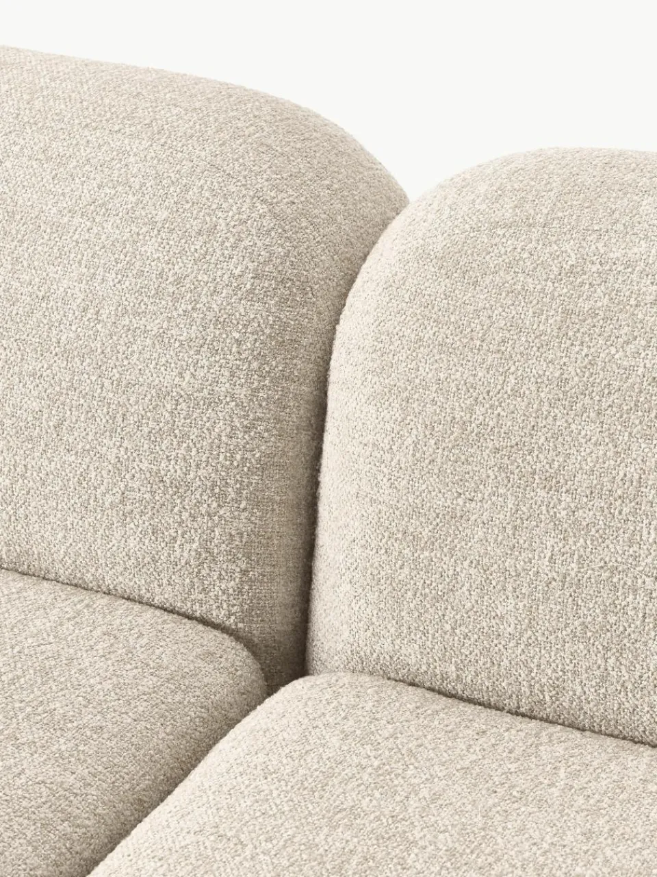Modulaire bank Wolke (4-zits) van bouclé^Westwing Collection Hot