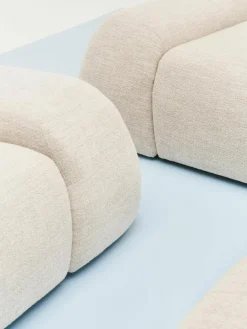 Modulaire bank Wolke (4-zits) van bouclé^Westwing Collection Hot