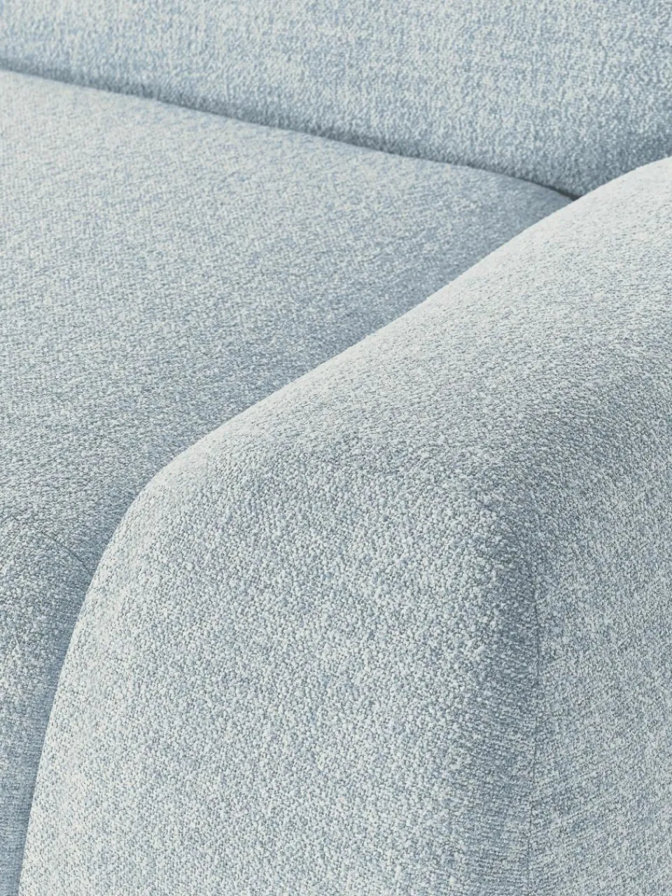 Modulaire bank Wolke (3-zits) van bouclé^Westwing Collection Fashion