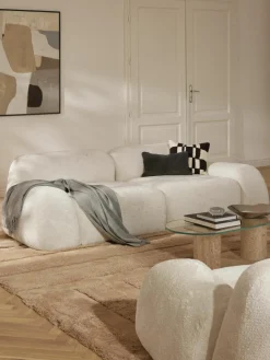 Modulaire bank Wolke (3-zits) van teddy-bouclé^Westwing Collection Outlet