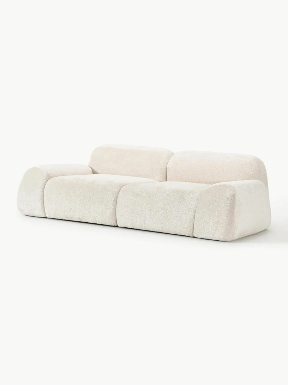 Modulaire bank Wolke (3-zits) van teddy-bouclé^Westwing Collection Outlet