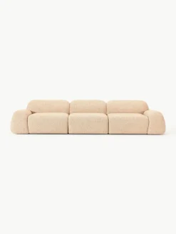 Modulaire bank Wolke (4-zits) van bouclé^Westwing Collection Best