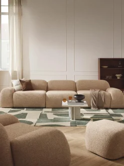 Modulaire bank Wolke (4-zits) van bouclé^Westwing Collection Best