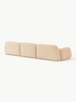 Modulaire bank Wolke (4-zits) van bouclé^Westwing Collection Best