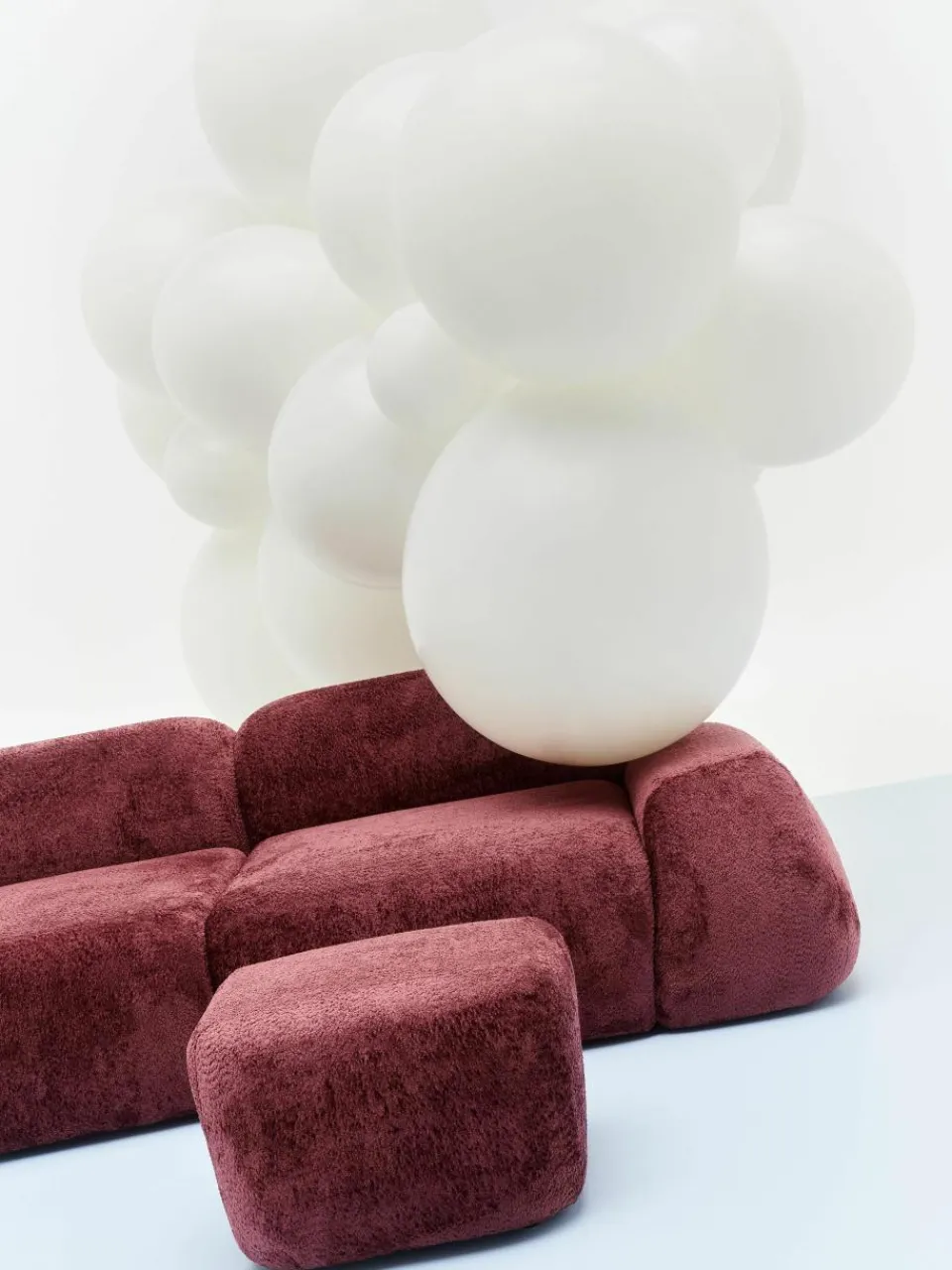 Modulaire bank Wolke (3-zits) van teddy-bouclé^Westwing Collection Discount