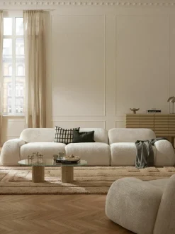 Modulaire bank Wolke (4-zits) van teddy-bouclé^Westwing Collection Best