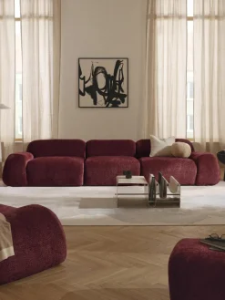 Modulaire bank Wolke (4-zits) van teddy-bouclé^Westwing Collection Outlet