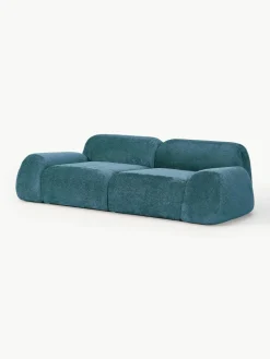 Modulaire bank Wolke (3-zits) van teddy bouclé^Westwing Collection Hot