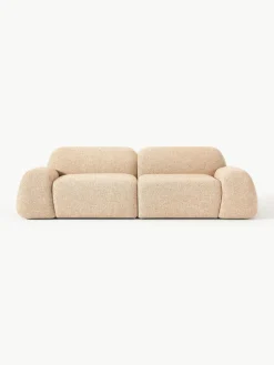 Modulaire bank Wolke (3-zits) van bouclé^Westwing Collection New
