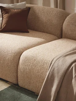 Modulaire bank Wolke (3-zits) van bouclé^Westwing Collection New