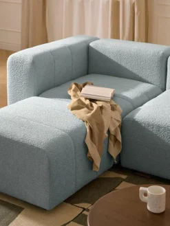 Modulaire bouclé bank Lena (4-zits) met kruk^Westwing Collection Online
