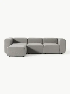 Modulaire bouclé bank Lena (4-zits) met kruk^Westwing Collection Outlet