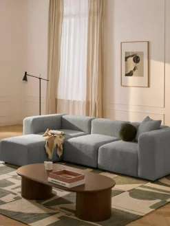 Modulaire bouclé bank Lena (4-zits) met kruk^Westwing Collection Outlet