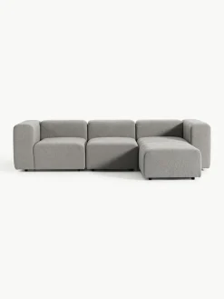 Modulaire bouclé bank Lena (4-zits) met kruk^Westwing Collection Outlet