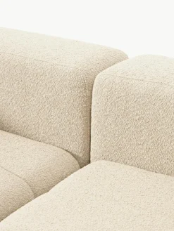 Modulaire bouclé bank Lena (3-zits) met kruk^Westwing Collection Hot