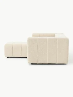 Modulaire bouclé bank Lena (3-zits) met kruk^Westwing Collection Hot