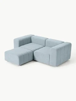 Modulaire bouclé bank Lena (3-zits) met kruk^Westwing Collection Clearance