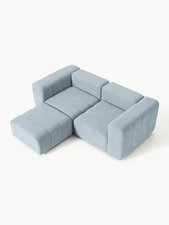 Modulaire bouclé bank Lena (3-zits) met kruk^Westwing Collection Clearance