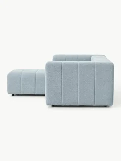 Modulaire bouclé bank Lena (3-zits) met kruk^Westwing Collection Clearance