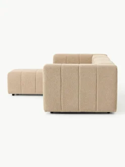 Modulaire bouclé bank Lena (4-zits) met kruk^Westwing Collection Clearance