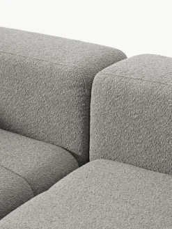 Modulaire bouclé bank Lena (3-zits) met kruk^Westwing Collection Fashion