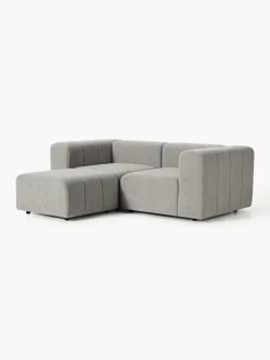 Modulaire bouclé bank Lena (3-zits) met kruk^Westwing Collection Fashion