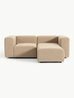Modulaire bouclé bank Lena (3-zits) met kruk^Westwing Collection Best