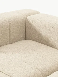 Modulaire bouclé bank Lena (4-zits) met kruk^Westwing Collection Fashion
