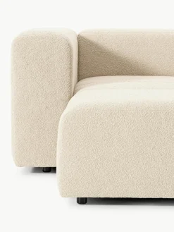 Modulaire bouclé bank Lena (4-zits) met kruk^Westwing Collection Fashion