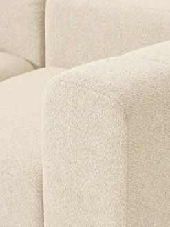 Modulaire bouclé bank Lena (4-zits) met kruk^Westwing Collection Fashion