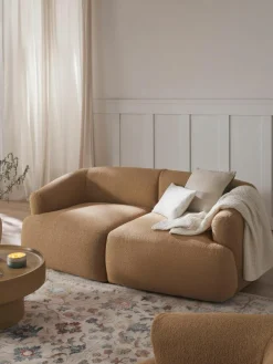 Modulaire bouclé bank Sofia (2-zits)^Westwing Collection Sale