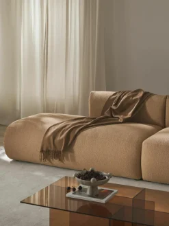 Modulaire bouclé chaise longue Sofia^Westwing Collection New