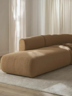 Modulaire bouclé chaise longue Sofia^Westwing Collection New