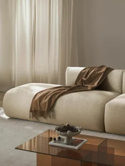 Modulaire bouclé chaise longue Sofia^Westwing Collection Hot