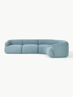 Modulaire bouclé hoekbank Sofia (4-zits)^Westwing Collection Online