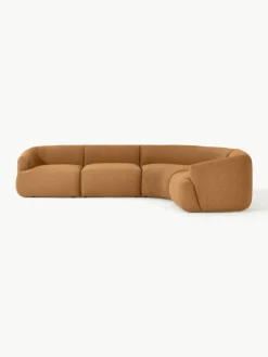 Modulaire bouclé hoekbank Sofia (4-zits)^Westwing Collection Hot