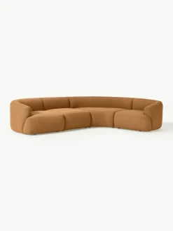 Modulaire bouclé hoekbank Sofia (4-zits)^Westwing Collection Hot