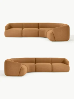 Modulaire bouclé hoekbank Sofia (4-zits)^Westwing Collection Hot