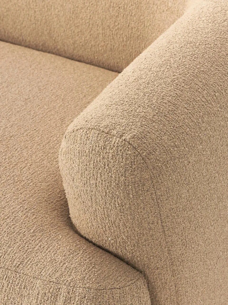 Modulaire bouclé hoekbank Sofia (3-zits)^Westwing Collection Clearance