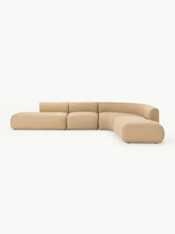 Modulaire bouclé hoekbank Sofia (4-zits)^Westwing Collection Best