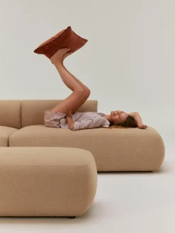 Modulaire bouclé hoekbank Sofia (4-zits)^Westwing Collection Best